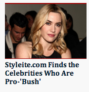kthalps's tweet photo. Phew! thought these celebs were pro George W Bush. Turns out, they're pro bush. #BushPower #PubicHairExists4Areason http://t.co/T2FR60MeqO