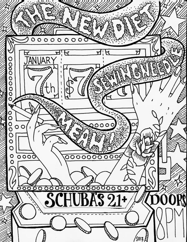 thatnewdiet's tweet photo. Don't give a damn if it's cold. @Schubas Tuesday http://t.co/TBjtO6z53x