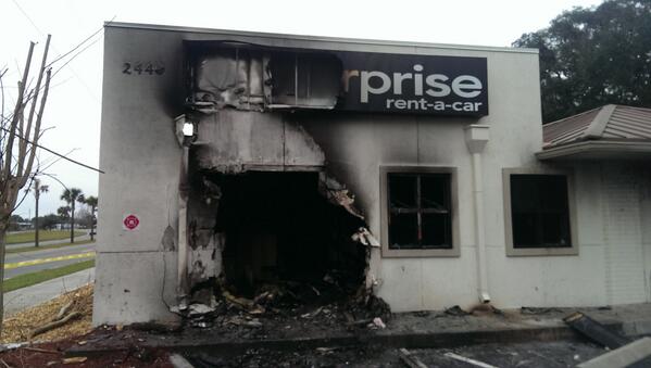 IAFF3101's tweet photo. Vehicle vs building. Everyone safe. See First Coast News web site for more information. http://t.co/3Vg36wRfwi