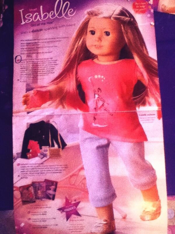 Isabelle girl of the year 2014 with pink hair!!!!!!!!!!