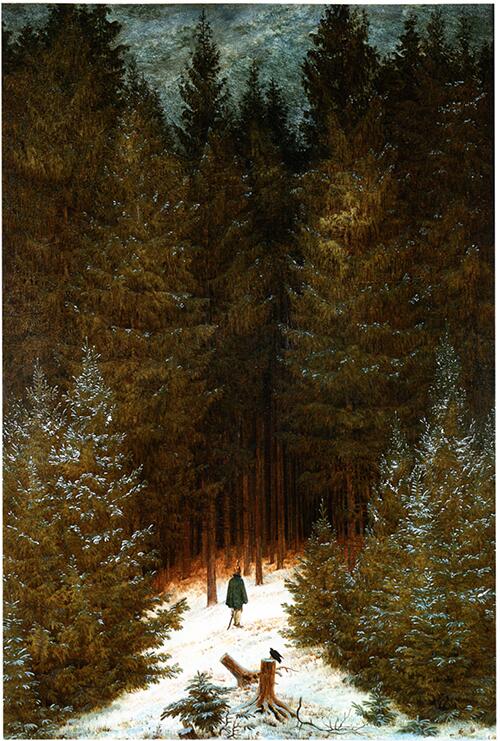 カスパール・ダヴィッド・フリードリッヒ『森の猟師』(1813-14) Caspar David Friedrich - Der Chasseur im Walde  #ロマン主義
