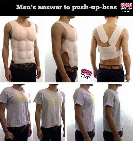 SPIN South West on X: Mens answer to the push up bra has landed!!!!  LOOK!!! Eeeeeekkkk  / X