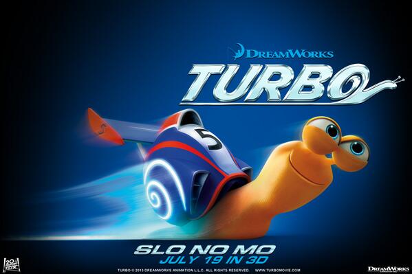 'Turbo' will be playing at the Cultural Center at 4 pm today. Animated comedy that the whole family will enjoy.