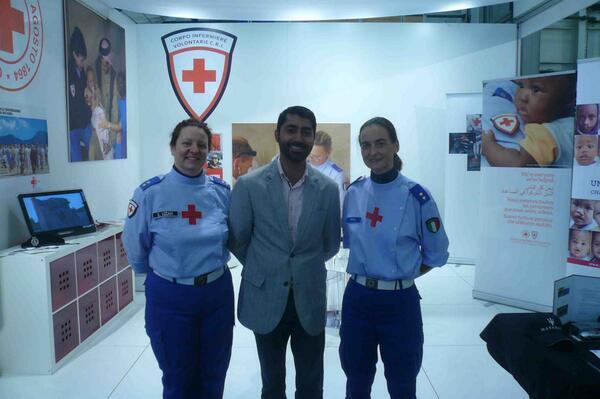 TRForg's tweet image. TRF team with the dedicated aid workers of the Italian Red Cross