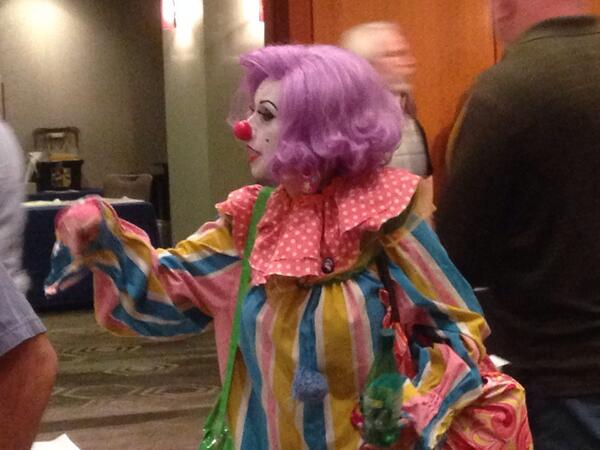 ParksAndCons's tweet image. Not sure who let this clown in #ReallyBadJokes #HollywoodShow