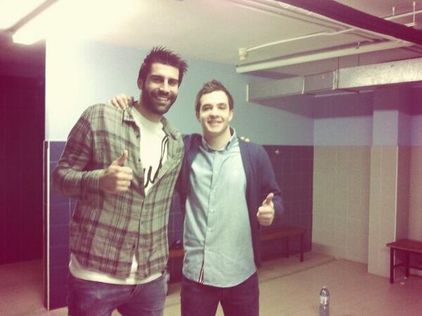 Con el gran <a href="/Rodrigao016/">Rodrigo Corrales</a> después del Galicia- Bm Cisne. #clasicazo Suerte este año señor!