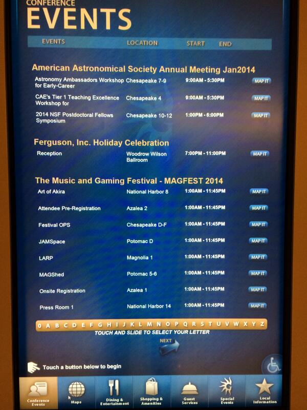 shamichatterjee's tweet photo. Unique crossover opportunities: #AAS223 and #magfest12 http://t.co/FoZGd0kjuo