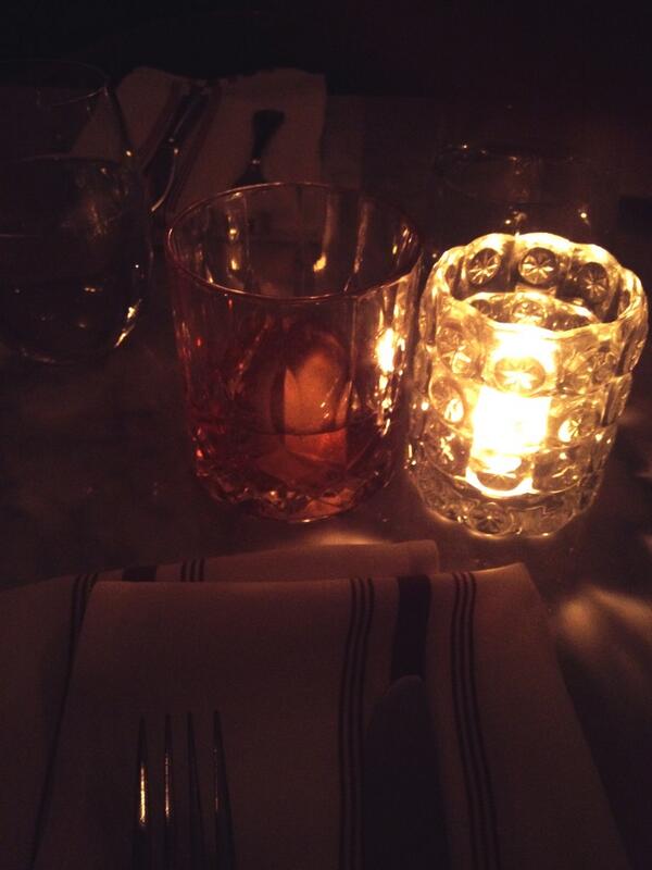 iamedoardo's tweet photo. Negroni,candle light dinner...the perfect atmosphere at @GanziToronto for a cold Saturday night in January. http://t.co/NSjeJ6Wf0y