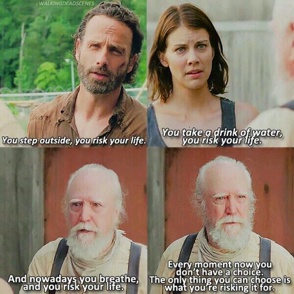 TheWalkinMaggie's tweet image. The "Risk Your Life" speech.