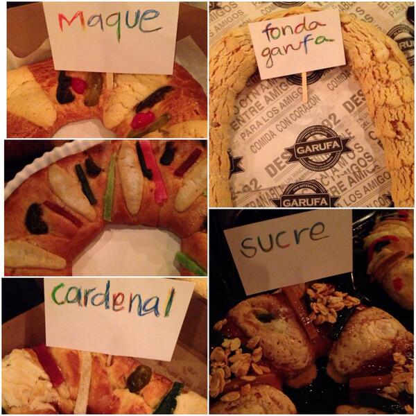 Top 5: Fonda Garufa, Sucre, Trattoria della Casa Nouva, Cardenal y Maque

#Rosquiza2014