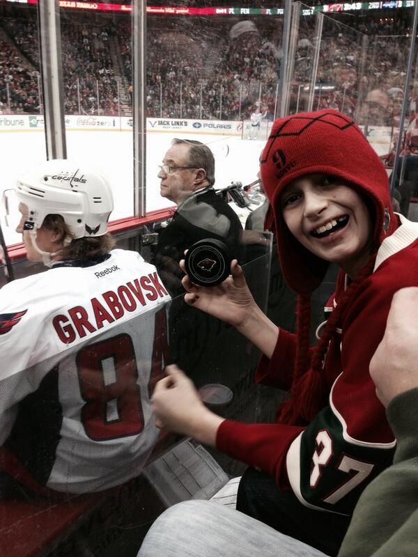 sro26's tweet photo. @mnwild The puck Grabovski took a delay of game penalty for the PP Zucker scored game winning goal #mnwild http://t.co/tXQy7kLyOL