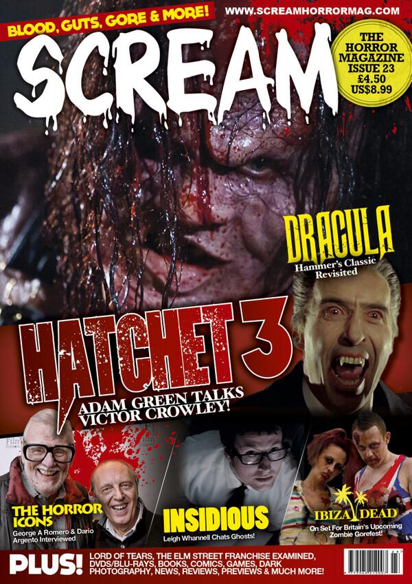 SCREAM MAG issue #23 out March 6th. Features <a href="/IbizaUndead/">Zombie Spring Breakers</a> <a href="/eds209/">Andy Edwards</a> <a href="/LWhannell/">JESSE ☆</a> <a href="/InsidiousUK/">Insidious: Chapter 3</a> <a href="/InsidiousMovie/">Insidious Movie</a> <a href="/eOneUK/">eOneUK</a>