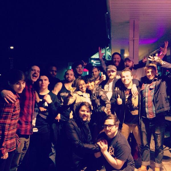 Here's a picture of our tour girlfriends since we haven't twittered in a while.