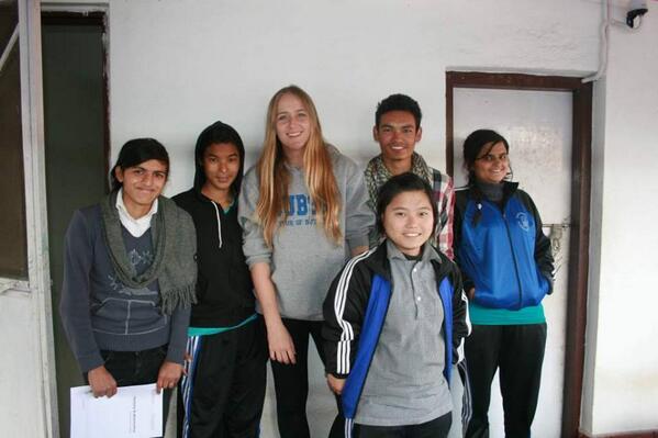 mitrataa's tweet photo. Great to have fresh faces visiting @mitrataa, we have 14 girls from @WomensColl. Our girls have taught them Nepali http://t.co/Hdua9Us38e