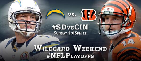 More playoff football? More playoff football! #NFLPlayoffs #SDvsCIN