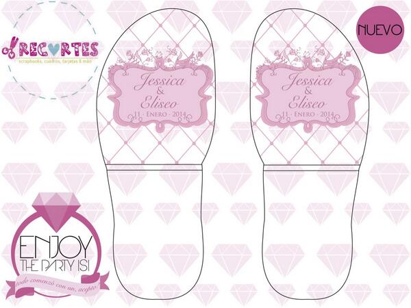 PartyEnjoy's tweet photo. Empiezan las bodas!! Pantuflas personalizadas! @comprastapatias @unabodaoriginal @Expotuboda @siempre_si http://t.co/uk2dbheFKZ