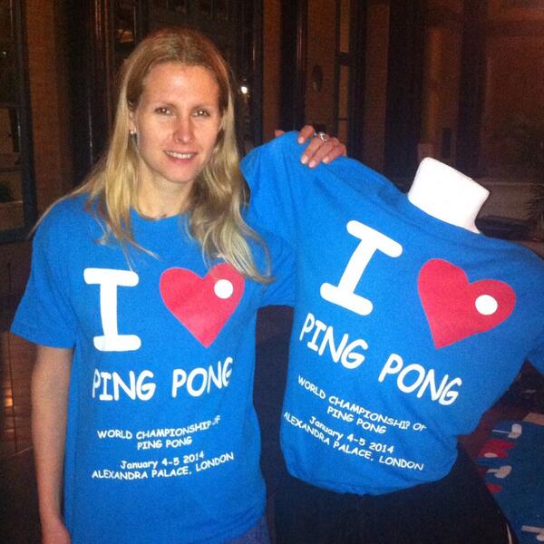 Make sure you get your #WCPP T-shirt!!! Rumour has it it's only £5! Don't leave without one! #pingpong