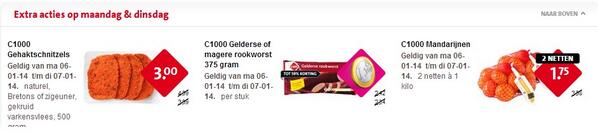 We hebben weer spetterende maandag/dinsdag acties! #slimbezig
