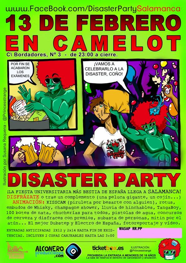 DISASTERpartyS's tweet photo. El jueves 13 de febrero os esperamos en CAMELOT! http://t.co/nMZ7hCocVA