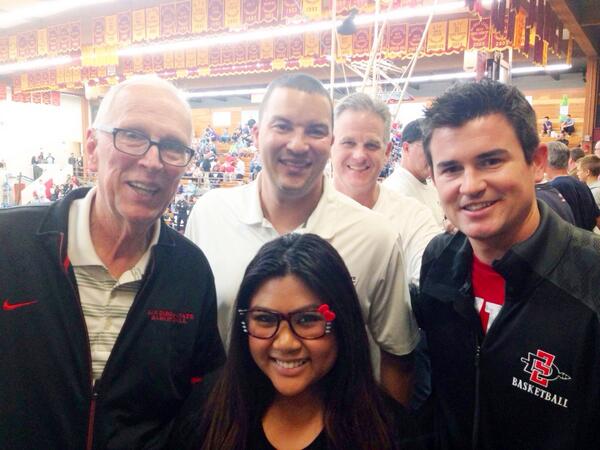 SanDiego_Sports's tweet photo. Best coaches in #NCAA RT @CheryleLapitan: #AztecFamily ❤️🏀 #CoachFisher #CoachHut #CoachDutcher &amp; DAVE! http://t.co/1Exrlbkckv