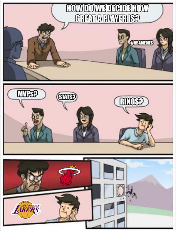 Nba Memes On Twitter Los Angeles Lakers Vs Miami Heat Nba Rings Stats Mvp Http T Co A9iavygfll