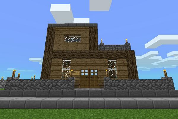 ゲルマー マインクラフト開拓日記 53日目 第四拠点の本部ができた やっとゆっくり寝泊まりできるようになったので一安心だ 家にはメイドのコケ子さんを雇っている 家事は何でもこなしてくれるベテランである 好物はトウモロコシ だそうだ Http T