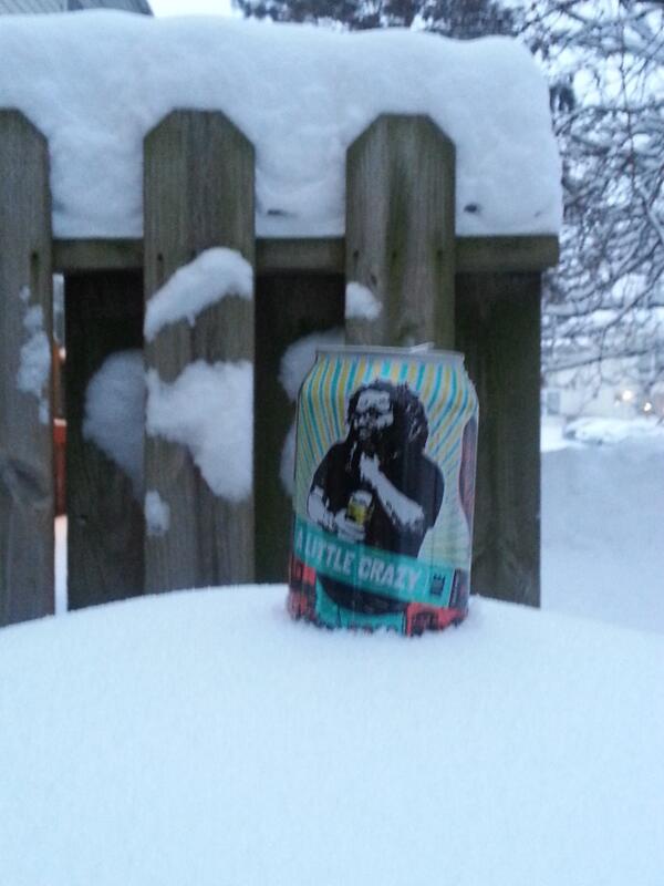 theyohosh's tweet photo. @RevBrewChicago this weather...is "A Little Crazy" http://t.co/qqvSjodXxU