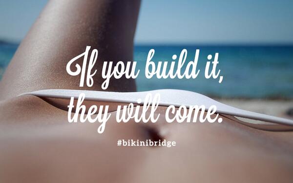 bikini_bridge's tweet photo. To anyone looking for a boyfriend this summer #bikinibridge #summer2014 http://t.co/GU9rT3Hx10