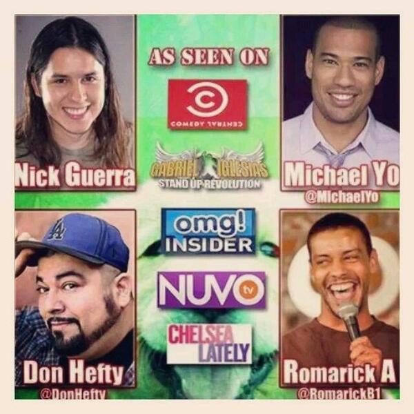 RomarickB1's tweet photo. Ontario Improv January 16th. I have a Guest List Hit Me up Great Line Up @nickcomic @DonHefty http://t.co/v20qn5fVIA