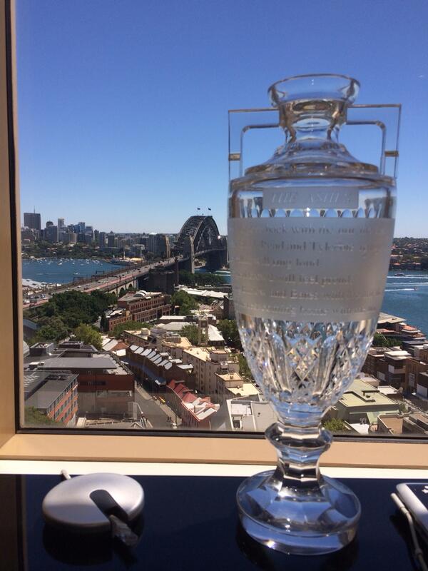 Not a bad way to wake up ! Thanks for all the great support Australia!
Ashes memories last forever!
