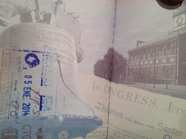 _matthew_ryan's tweet photo. finally my daughter's first stamp, no more travel for 4 months, thank god for my little colombiana.  #sickofairports http://t.co/gnSoZQsBmm