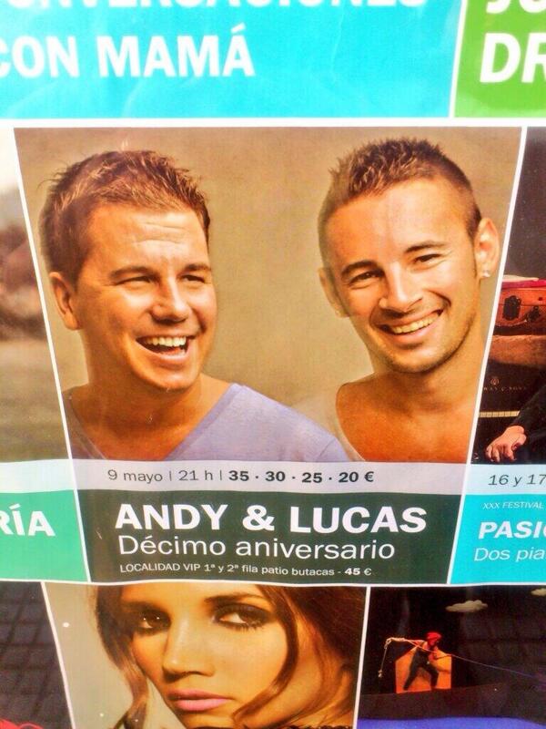 _AndyyLucas_'s tweet photo. El 9 de mayo presentamos la nueva gira MÁS DE DIEZ,en marzo sale el disco y ese día a disfrutar en nuestro CÁDIZ http://t.co/IVfPANuSLk