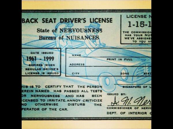 @AshokLynn1 #nerves #backseatdriver