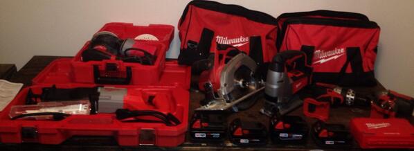 shakes_30's tweet photo. @MilwaukeeTool happy to say xmas added to the collection! Next step is a router! http://t.co/xKkIOdlL9V