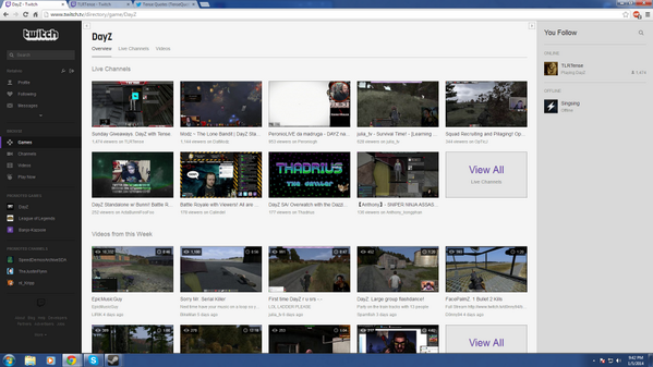 TenseQuotes's tweet photo. Shoutout to @TenseHawks his DayZ live stream was the number #1 watched live stream on the DayZ twitch live channels. http://t.co/llb3z2m7Gk