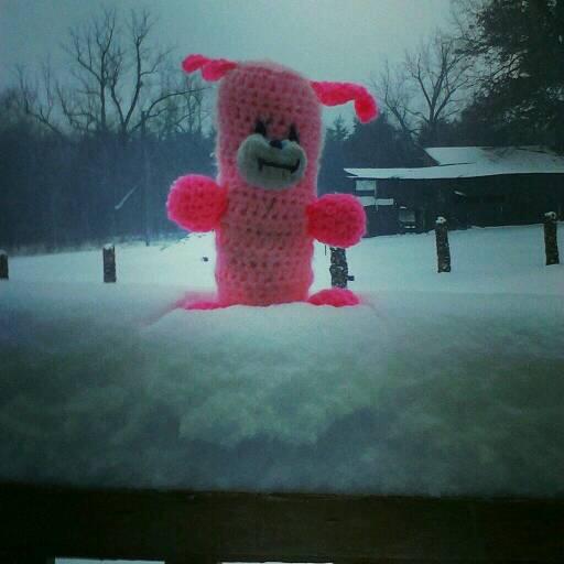 cathybquiltin's tweet image. COLD in Walnut Grove,MO! -25 wind chill, high of 4 today! Woobie says BRRRRR! #TodayCold