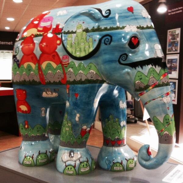 NottinghamTIC's tweet photo. They're here.... #eletour @intuVictoriaCen @intuBroadmarsh @elephant_parade @ExperienceNotts http://t.co/abC0PfkeEF