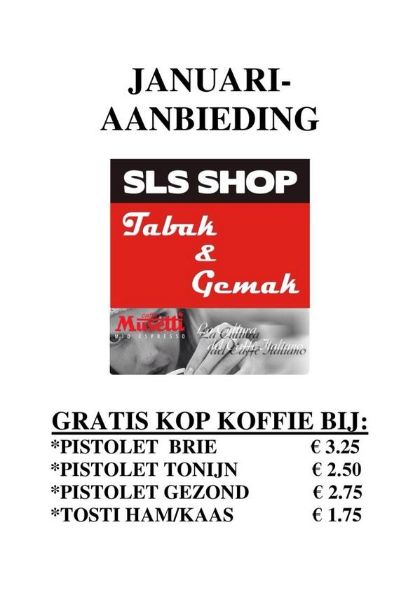 Diverse belegde broodjes nu met #gratis kop #koffie
SLS-Shop
St.Jansstr.13
#groningen
#gwv2014