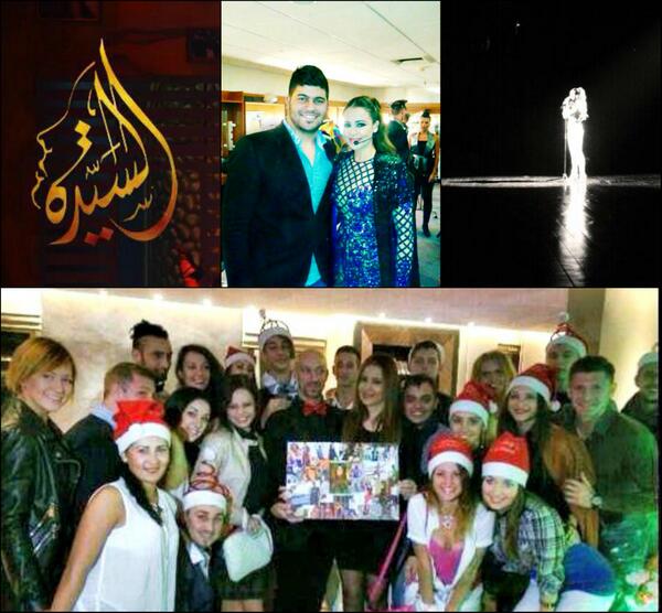 CarlEHelou's tweet photo. Thank you @CAROLE_SAMAHA from the L'AS Production Dancers and Team for a great adventure. Lots of LOVE. #AlSayedaShow http://t.co/k2SWqSvUBI