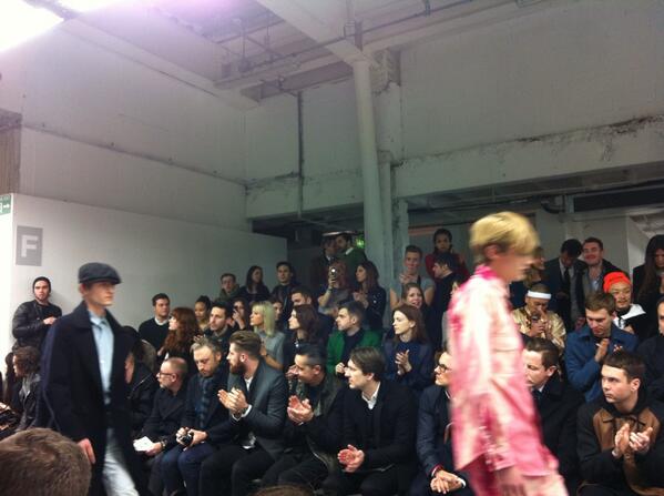 AHolland12's tweet photo. Double denim, strong outwrwear, pink tie dye and camo (still going) at #loudalton #LCM http://t.co/NIsbLMkZRb