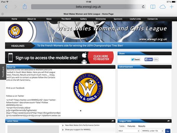 New league website coming soon
beta.wwwgl.org.uk