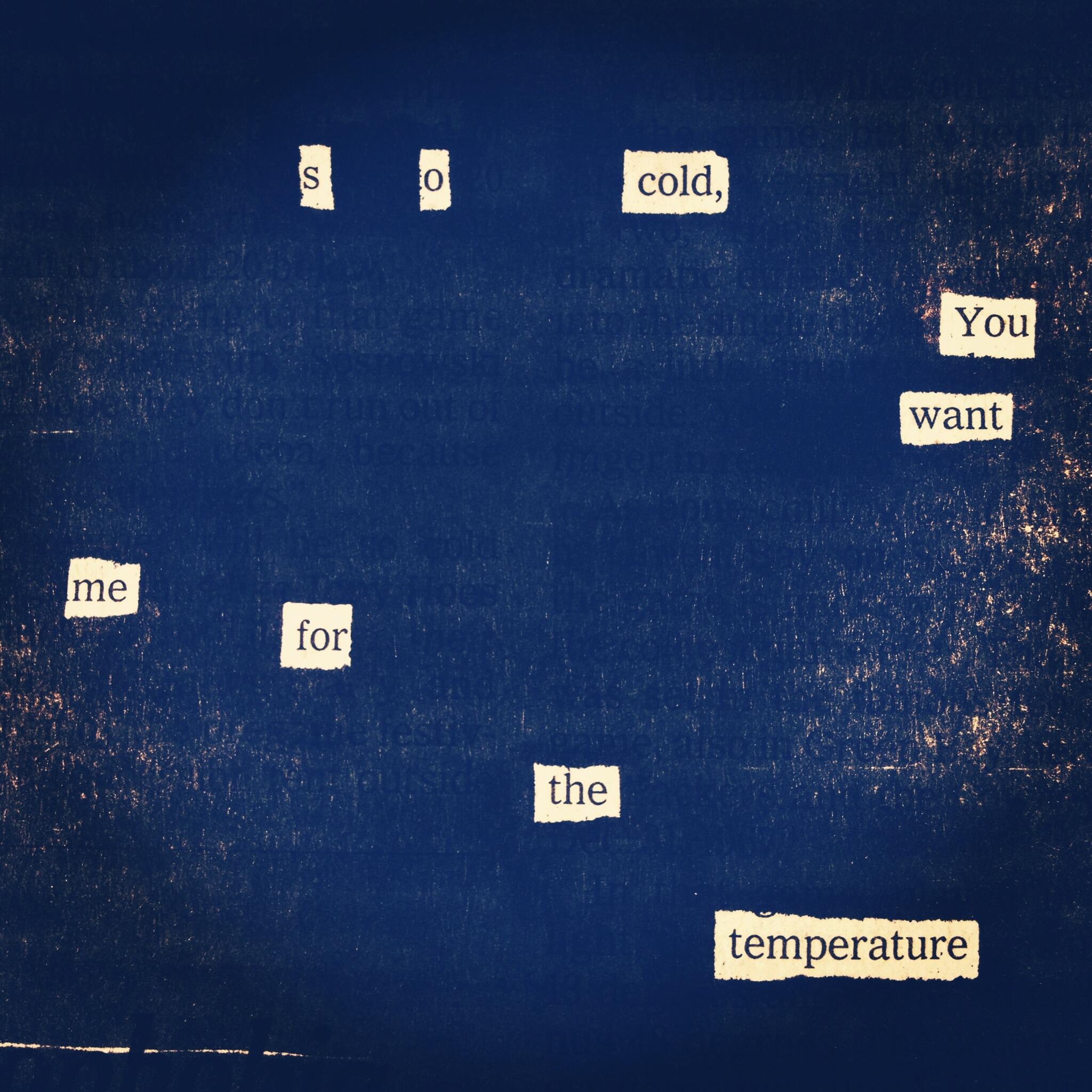 Austin Kleon On Twitter This One s Called How Cold Is It 