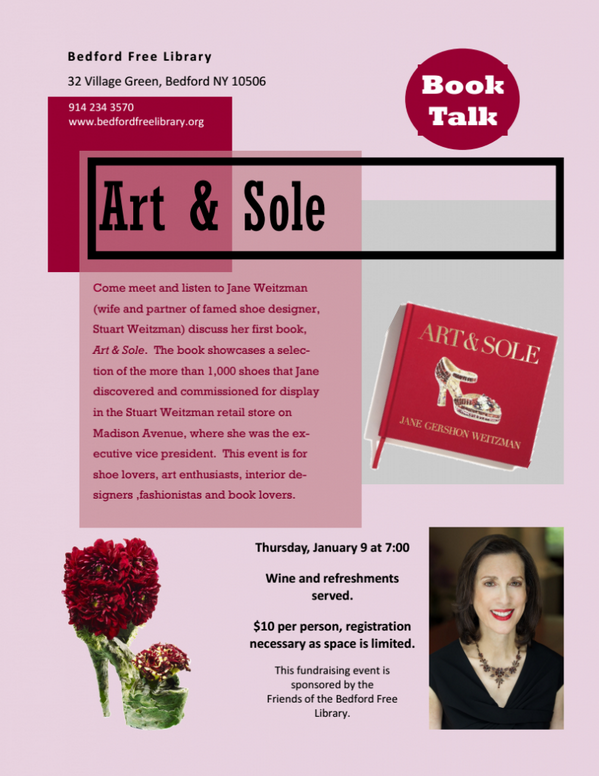Looking forward to the #ArtAndSole book talk on Jan. 9th <a href="/BedfordFreeLibr/">Bedford Free Library</a>! See you there at 7pm!