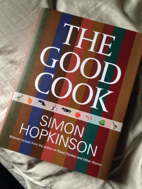 Chefkennygray's tweet photo. Reading Simon Hopkinson's latest book! Absolutely delightful http://t.co/WCIkvDqoCa