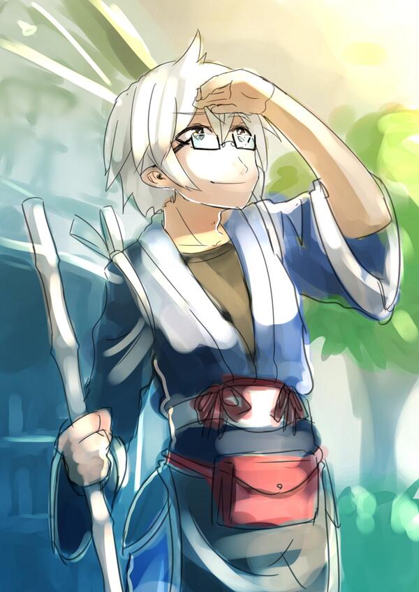 森近霖之助 「りんのすけ#深夜の真剣お絵描き60分一本勝負 」|はしろのイラスト