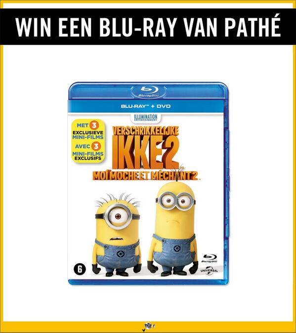 Pathenederland's tweet photo. RT om kans te maken op de Blu-ray van Despicable Me 2! http://t.co/Epabvhd9kF