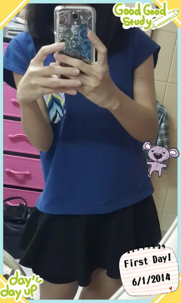 nicole_try's tweet photo. OOTD. 6-1 http://t.co/tF4eRv2TIN