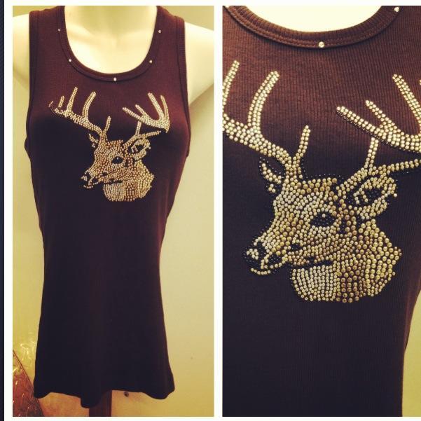 WoodSea1's tweet photo. Bling deer tanks 
Perfect for all those country girls who love hunting http://t.co/SqarqM7mLm