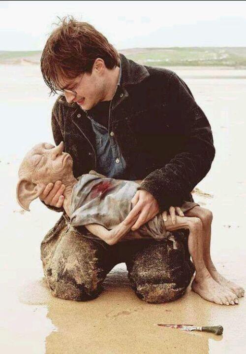 HP_Always's tweet photo. "Qué lugar tan bonito para estar con amigos. Dobby es feliz de estar con su amigo.. Harry Potter." http://t.co/Uz9iJhSozd