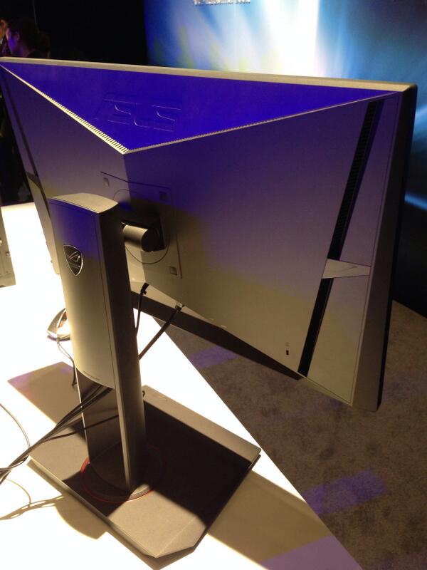 ASUSUSA's tweet photo. ROG SWIFT gaming monitor back design #CES2014 #ASUSCES2014 http://t.co/TTToCmWwUG